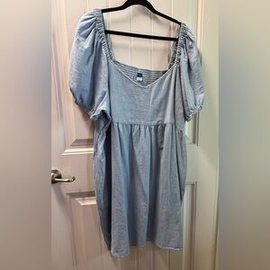 Old Navy Blue Smocked Dress